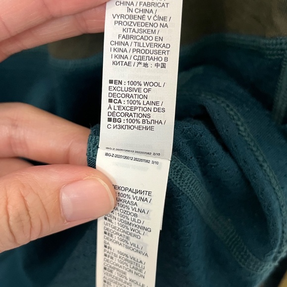 Icebreaker Merino 200 Base Layer long Sleeve Shirt - Men's Size M - Green Blue - Picture 5 of 9